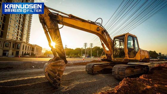 Excavator mengganti filter udara atan