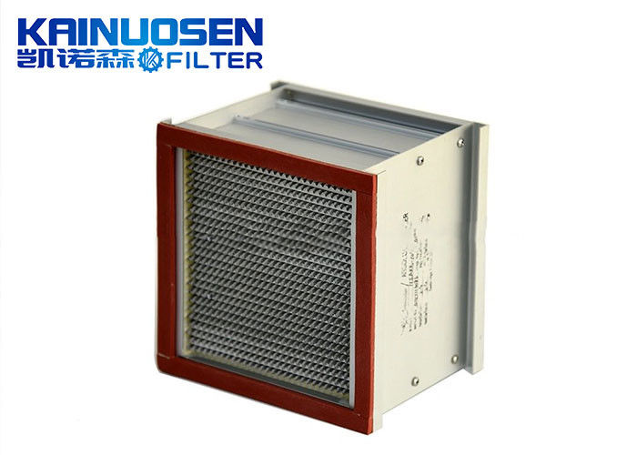 Filter Udara Panel Dilipat Cleanroom Laboratorium 305 * 610 * 150mm